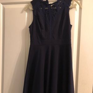 Navy blue dress from Altered State.